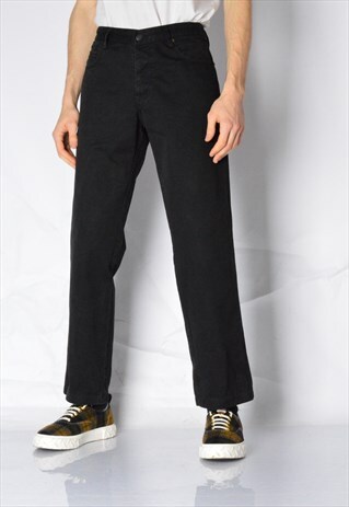 VINTAGE 90S FADED BLACK BURBERRY LIGHTWEIGHT JEANS
