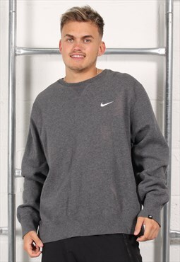 Vintage Nike Sweatshirt in Grey Casual Lounge Jumper XXL
