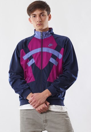 VINTAGE NIKE TRACKSUIT 90S PURPLE BLUE