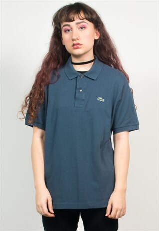 LACOSTE DARK GREY POLO T-SHIRT