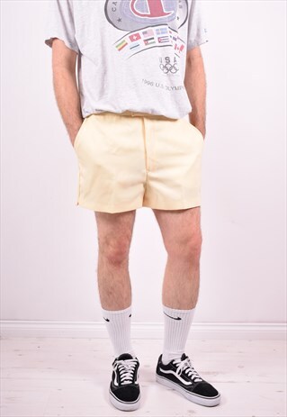 MENS VINTAGE SHORTS W36 YELLOW 90'S