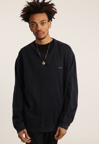 VINTAGE NAUTICA EMBROIDERED SPELLOUT SWEATSHIRT