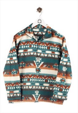 Vintage  Fleece Jacket Norwegian Pattern Colorful W