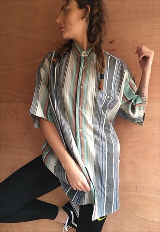 PATTERNED OVERSIZED RETRO VINTAGE UNISEX FESTIVAL SHIRT