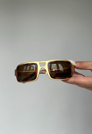 Kangol Vintage Gold & Brown Sunglasses