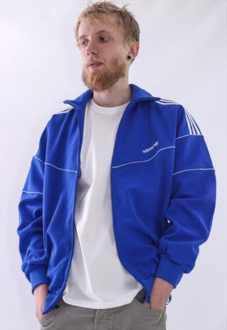 VINTAGE MENS ADIDAS ORIGINALS LOGO TRACK TOP SUIT JACKET
