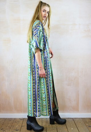 LONG KIMONO IN TINY SEQUINS