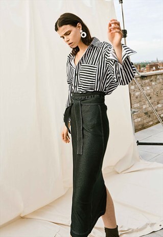 FITTED MIDI PENCIL SKIRT