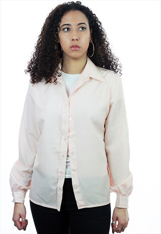 VINTAGE PIER BE SILK PINK BLOUSE