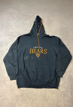 NFL Hoodie Embroidered Chicago Bears Pullover Sweatshirt