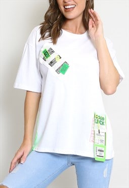 Tag T-Shirt In White 