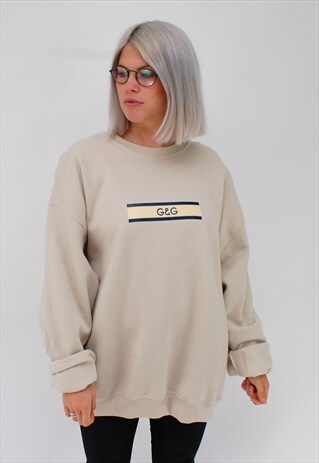 G&G UNISEX CHUNKY LINO SAND SWEAT