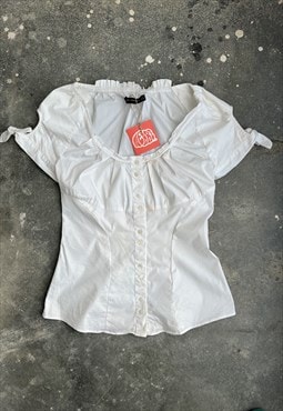 Vintage 00s Milkmaid Short Sleeve Shirt 