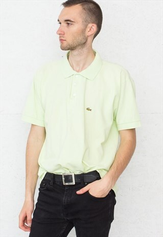 90S VINTAGE GREEN LACOSTE SHORT SLEEVE POLO SHIRT