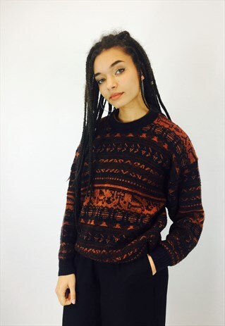 VINTAGE CHUNKY KNITTED JUMPER