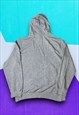 VINTAGE GREY CHAMPION SPELL OUT HOODIE 