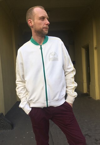 VINTAGE 90' OLDSCHOOL CLASSIC UNISEX PUMA BOMBER SWEATSHIRT