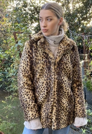 VINTAGE LEOPARD FAUX FUR