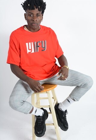 2-TONE YIFY T-SHIRT IN RED