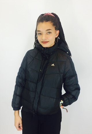 ADIDAS BLACK PUFFER COAT
