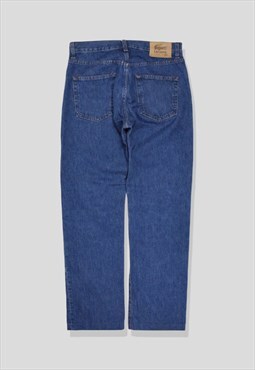 Vintage 90s Lacoste Straight-Leg Denim Jeans in Blue