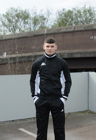 VINTAGE BLACK KAPPA TRACKSUIT