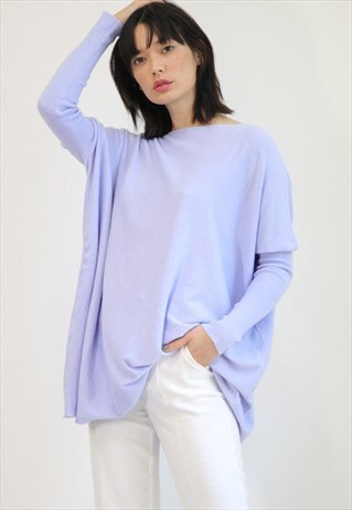 AMAZING S005 KNIT JUMPER IN LILAC -LOUNGEWEAR LIFESTYLE