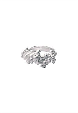 Particle Statement Silver Ring 