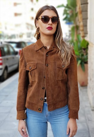 VINTAGE 80'S SUEDE CLASSIC JACKET COD. 9-77