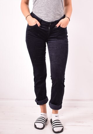 ARMANI JEANS WOMENS VINTAGE CORDUROY TROUSERS W27 L34 90S