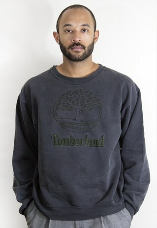 90S CLASSIC SPORTSWEAR FADED BLACK LOGO SWEATSHIRT MEDIUM