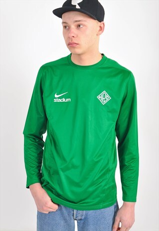 VINTAGE 90'S LONG SLEEVE JERSEY IN GREEN
