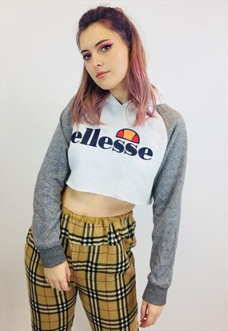 VINTAGE ELLESSE CROPPED HOODIE