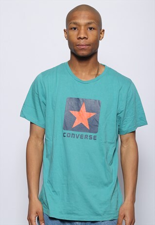 VINTAGE CONVERSE LOGO T-SHIRT BLUE