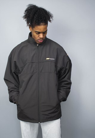 VINTAGE BROWN REEBOK FLEECE LINED COAT