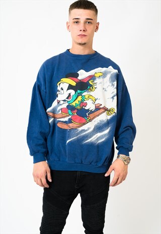 VINTAGE MICKEY MOUSE SKIING SWEATSHIRT