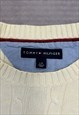 TOMMY HILFIGER KNITTED JUMPER CABLE KNIT PATTERNED SWEATER