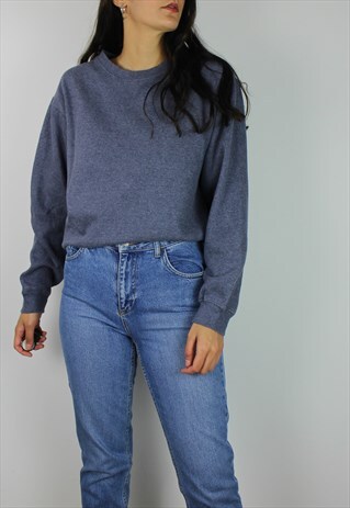 VINTAGE REEBOK PLAIN MINIMAL SWEATSHIRT JUMPER