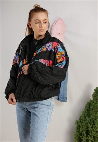 VINTAGE PATTERNED BOMBER JACKET X263