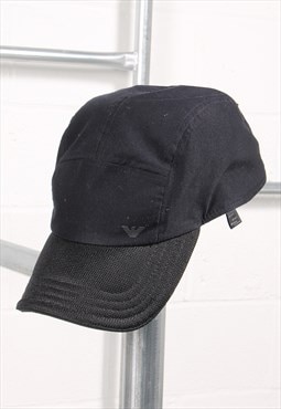 Vintage Armani Cap in Black Baseball Summer Sports Hat S/M