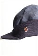 Vintage BAPE Ear Flap Insulated Hat Cap Navy Ape Logo