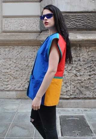 VINTAGE JC DE CASTELBAJAC GILET JACKET 80'S 5-112