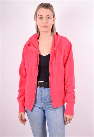 CHAMPION WOMENS VINTAGE HOODIE JACKET XL PINK 90'S