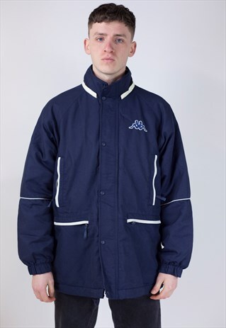 VINTAGE 90'S KAPPA NAVY HEAVY JACKET