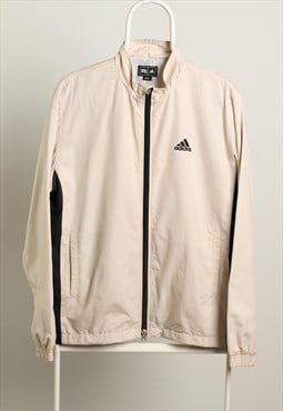 Vintage Adidas Windbreaker Shell Logo Jacket White Black 