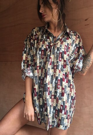 OVERSIZED RETRO 90S 80S VINTAGE UNISEX FESTIVAL SHIRT