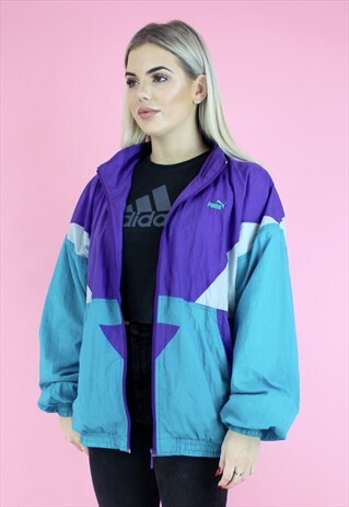 VINTAGE 90'S PUMA SHELL BOMBER JACKET