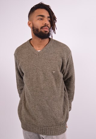 VINTAGE AVIREX JUMPER SWEATER KHAKI
