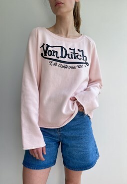 Vintage Von Dutch Cropped Sweatshirt