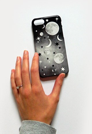 MYSTIC MIX UP MONOGRAM PHONE CASE - SMALL WHITE INITIALS